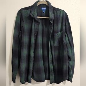 Arizona Green and Black Plaid Shirt
